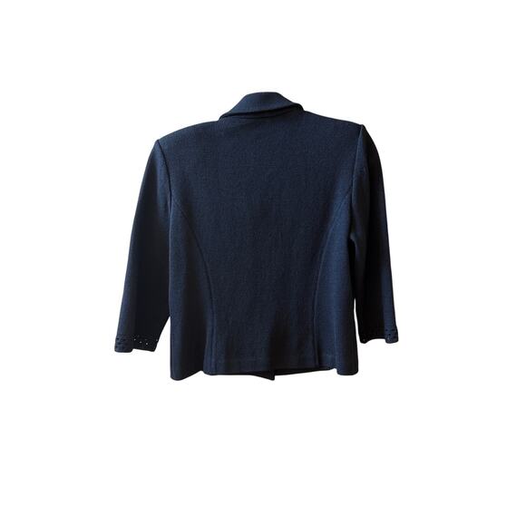 St. John Santana knit classic work business skirt suit gold buttons size 4/6 - Picture 4 of 11